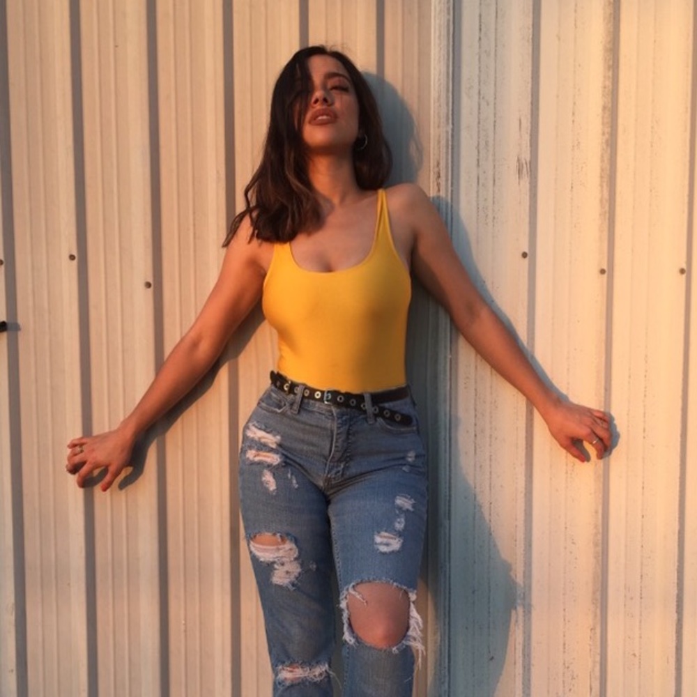 ASOS bodysuit ⚡️with a mix of gold yellow colors